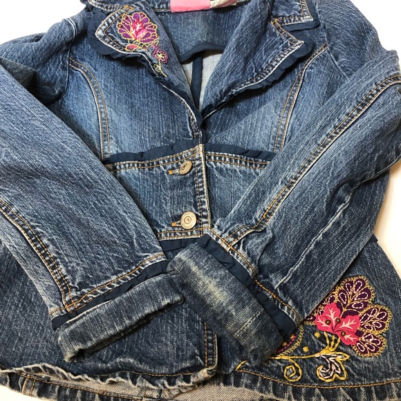 That’s So Raven Embroidered Denim Jacket, Girl’s Large 10-12, pre-owned, - Picture 13 of 13